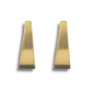 14K Yellow Gold Estate Half Hoop Stud Earrings