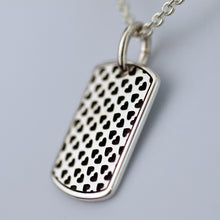 Load image into Gallery viewer, Silver Heart Pendant with Heart Pattern V24C
