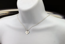 Load image into Gallery viewer, Silver Heart Initial Pendant
