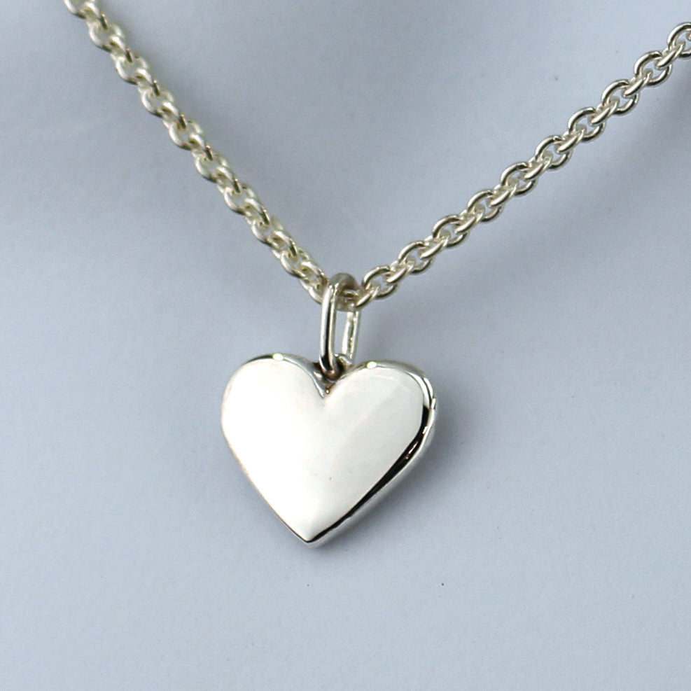 Silver Heart Pendant V24F