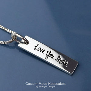 Round Handwriting Necklace