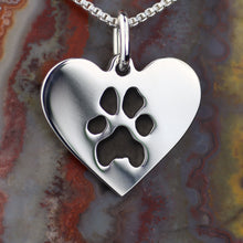 Load image into Gallery viewer, Custom Footprint, Pawprint, drawing or handwriting necklace with FREE box :)
