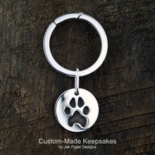 Load image into Gallery viewer, Pawprint Round Keychain
